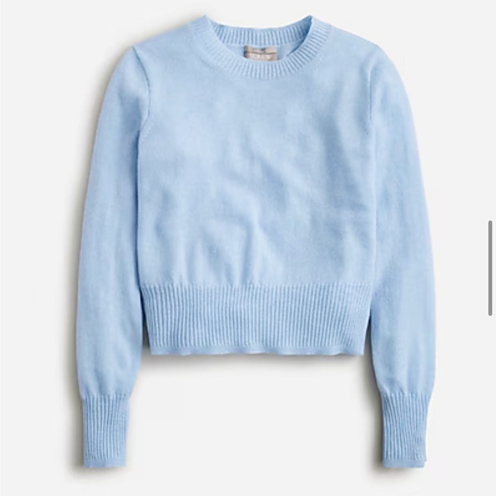 Jcrew Cashmere shrunken crewneck sweater